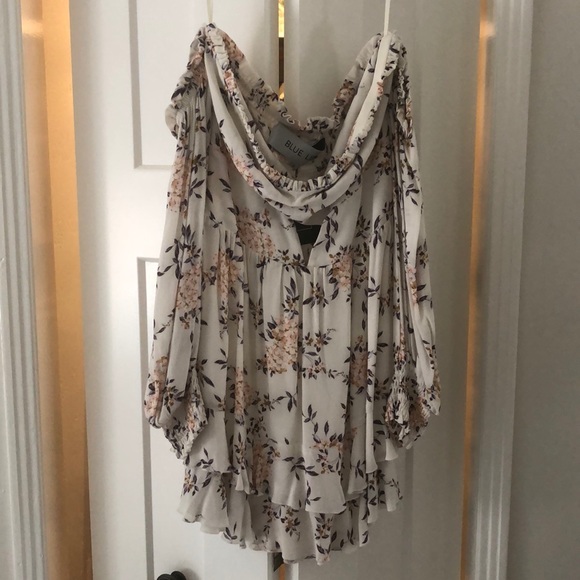 Blue Life Floral Off the Shoulder Dress - Picture 3 of 6